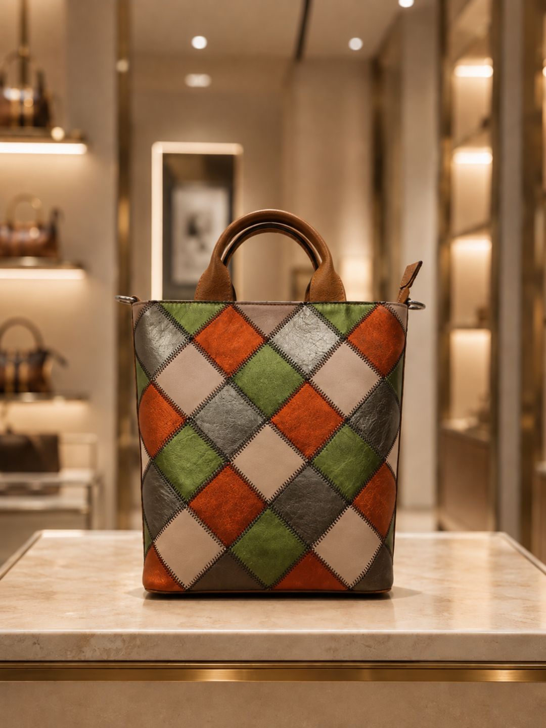 Italian Leather Women Bag With Sling