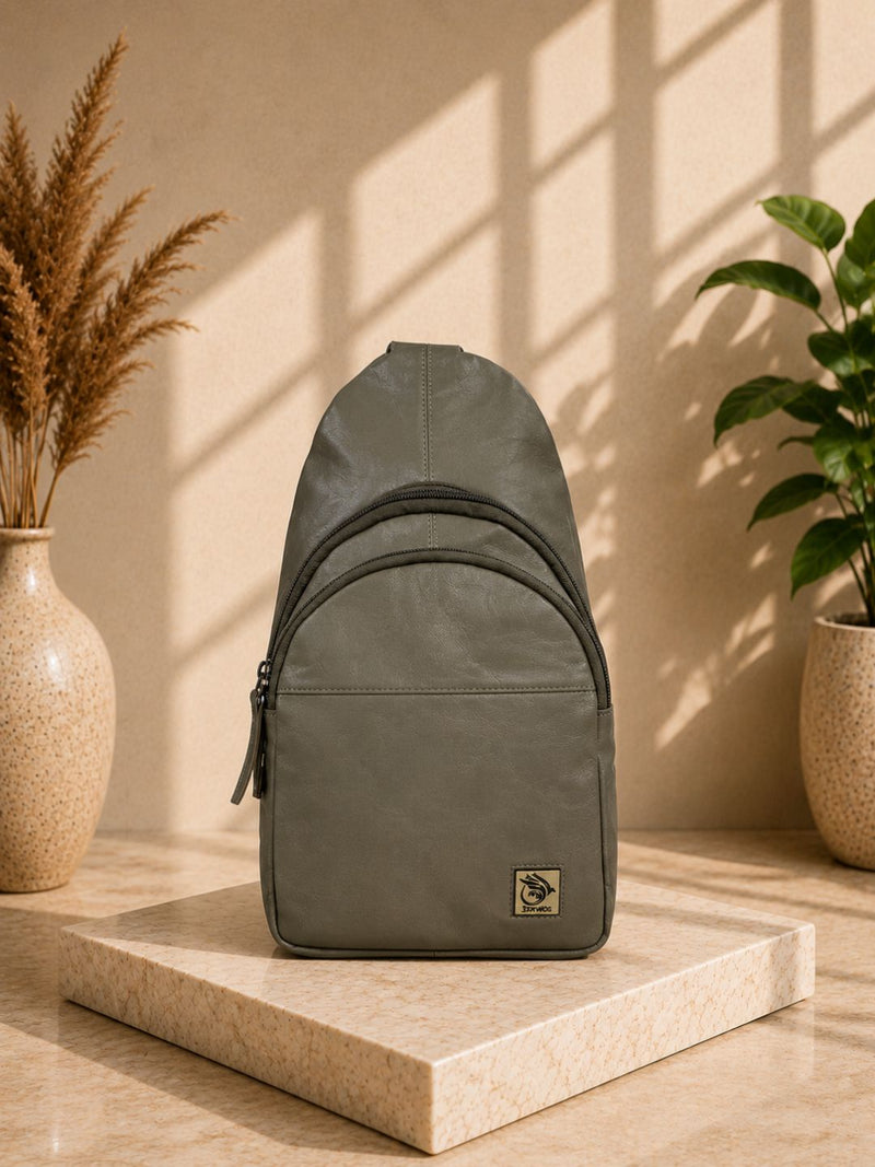 Unisex Genuine Leather ,Soft Luxurious - Travel Shoulder Strap Bag