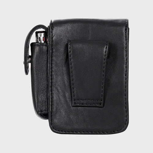 Cigrette Case , Genuine Leather With Lighter Holder , Can Attach With Your Belt Too