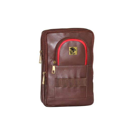 Genuine Leather Golf balls Carry Case Can Attach It To Your Belt Also