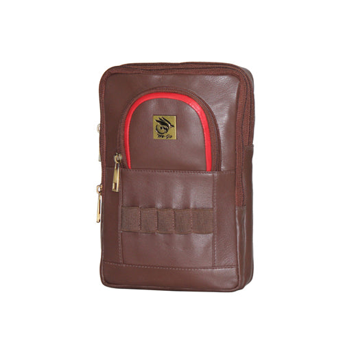 Genuine Leather Golf balls Carry Case Can Attach It To Your Belt Also