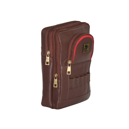 Genuine Leather Golf balls Carry Case Can Attach It To Your Belt Also