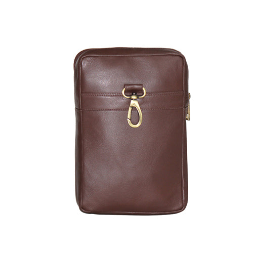 Genuine Leather Golf balls Carry Case Can Attach It To Your Belt Also