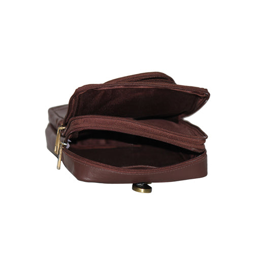 Genuine Leather Golf balls Carry Case Can Attach It To Your Belt Also