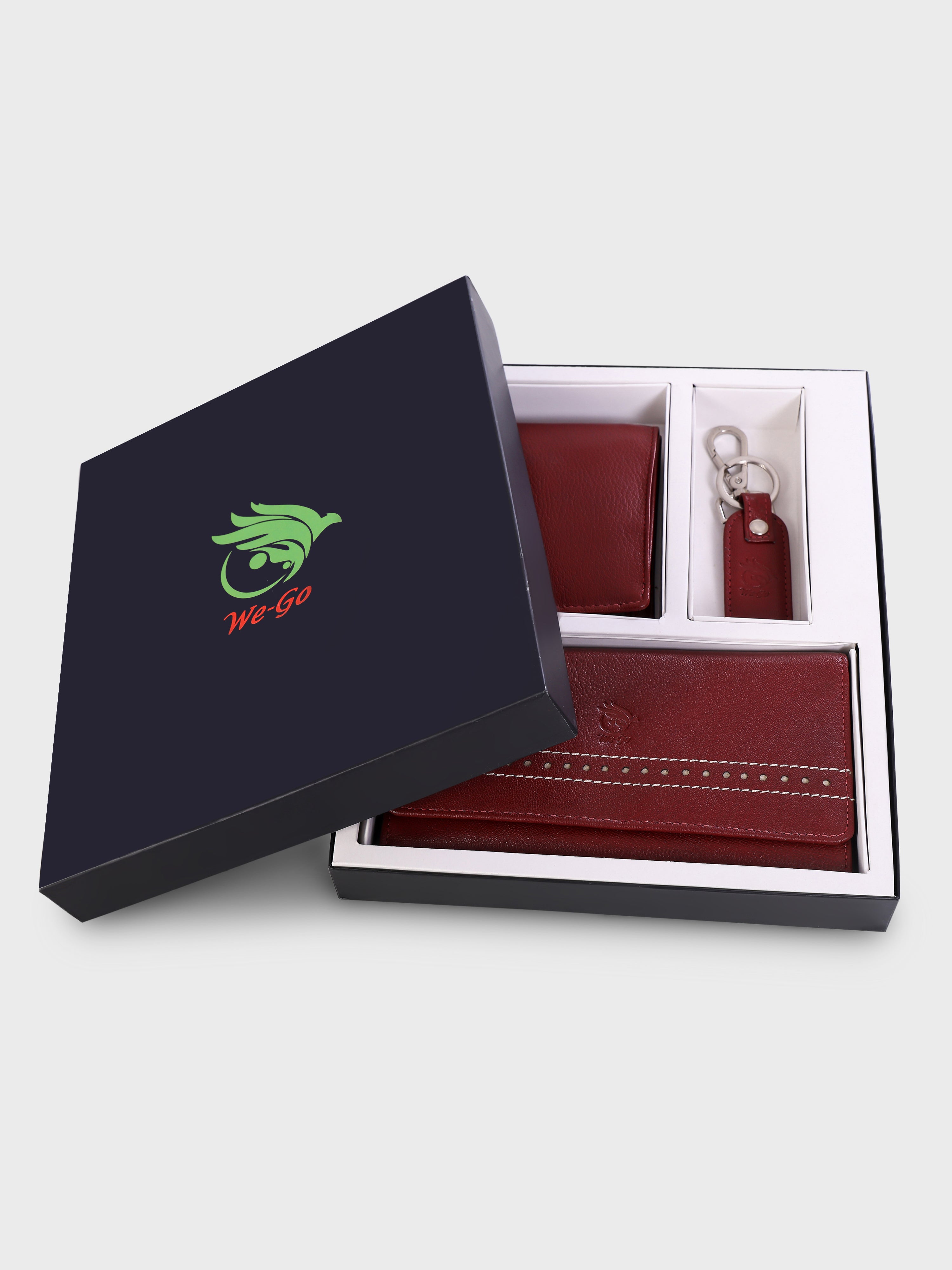 Genuine Leather - Gift Pack , Men Wallet , Women Wallet , Key Ring