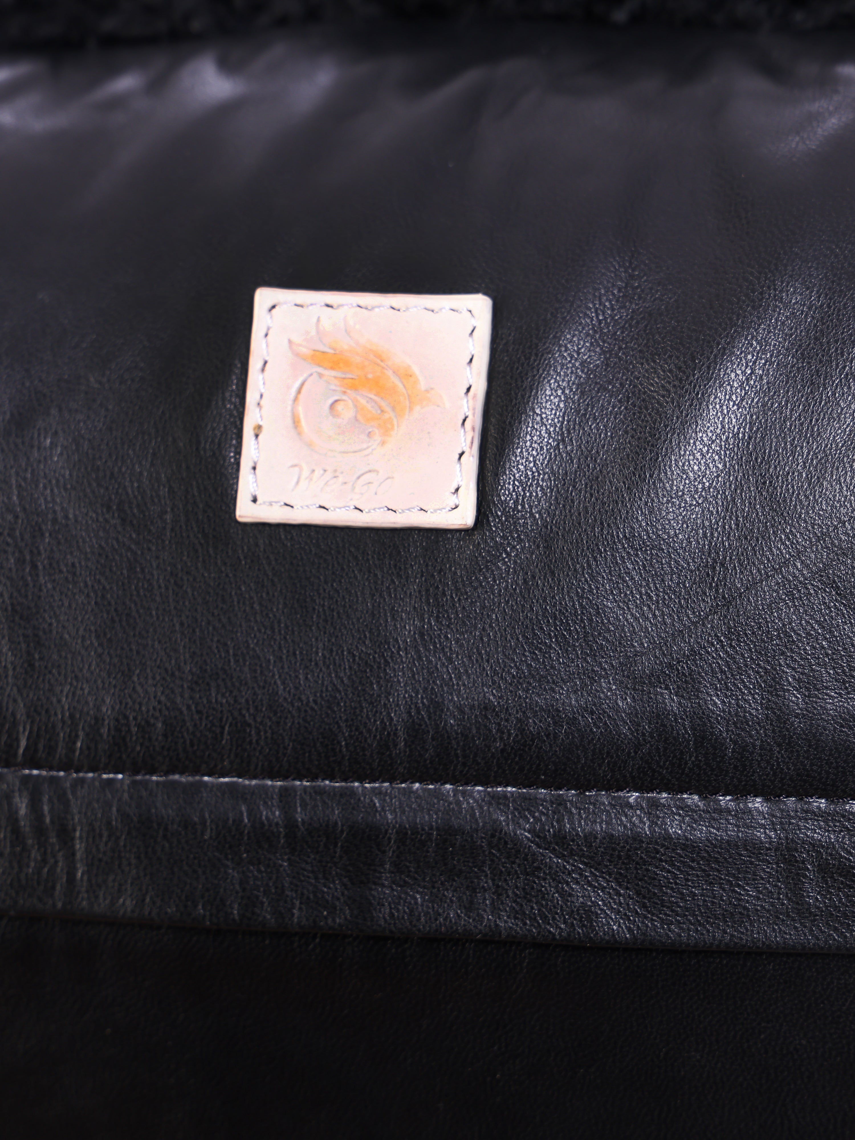 Front - Genuine Fur , Patchwork , Back - Genuine Leather , Luxurious Cushion Cover With Cushion