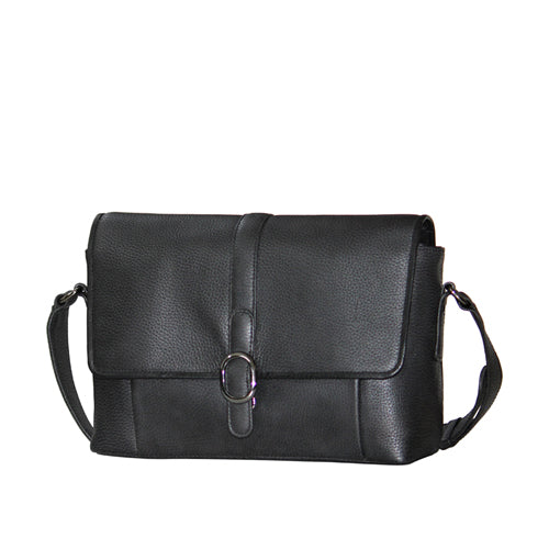 Genuine Leather Unisex Messenger Bag With Slot Inside For I Pad , Mobile
