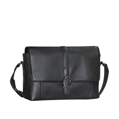 Genuine Leather Unisex Messenger Bag With Slot Inside For I Pad , Mobile