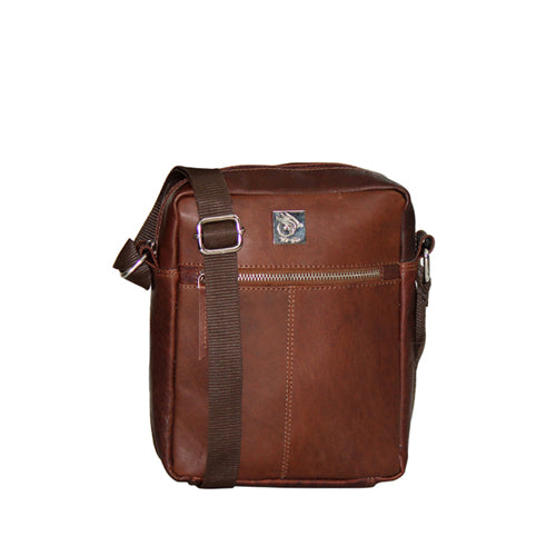 Genuine Leather Oil Pull-up Leather Travel Messenger Bag