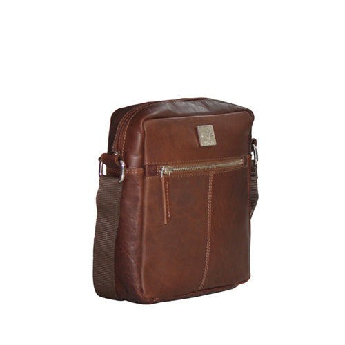 Genuine Leather Oil Pull-up Leather Travel Messenger Bag