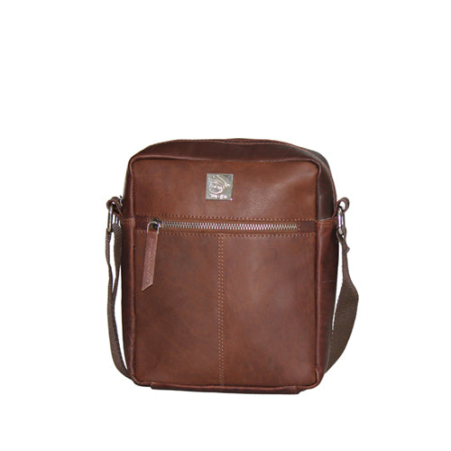 Genuine Leather Oil Pull-up Leather Travel Messenger Bag