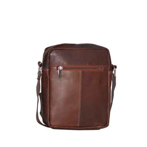 Genuine Leather Oil Pull-up Leather Travel Messenger Bag