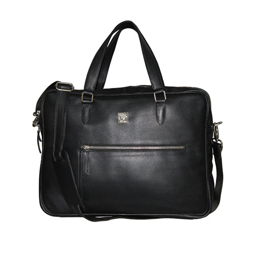 Genuine Leather Office Bag Leather Portfolio With Adjustable Shoulder Strap , Can Accommodate 15 " Laptop
