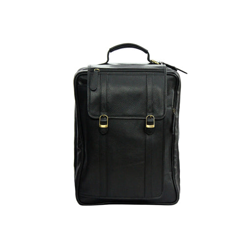 Genuine Leather Multipurpose Briefcase Bag Cum Backpack With Laptop Compartment & Adjustable Shoulder Strap