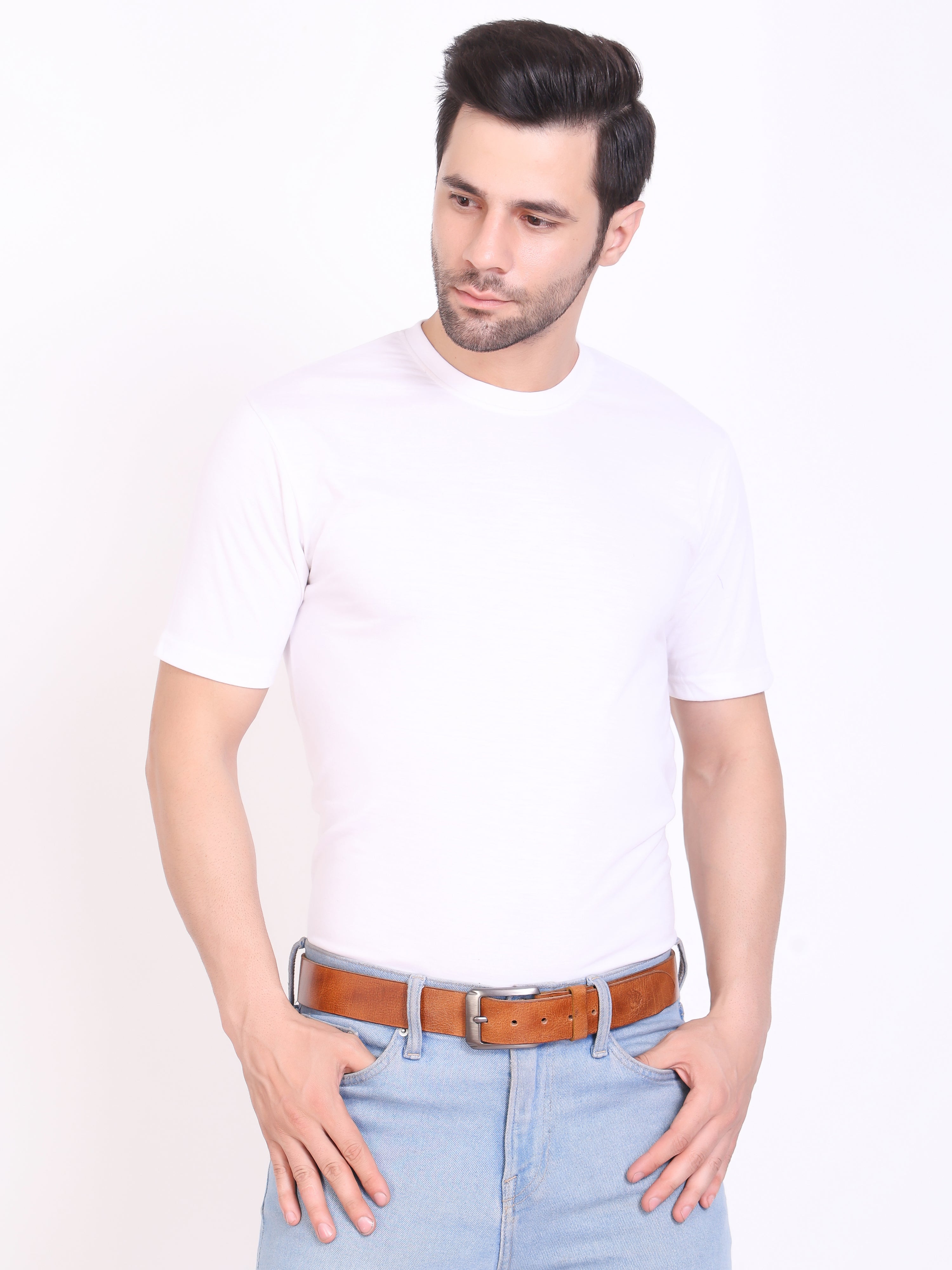 Genuine Leather , Men Jeans Casual Belt 40 mm Width
