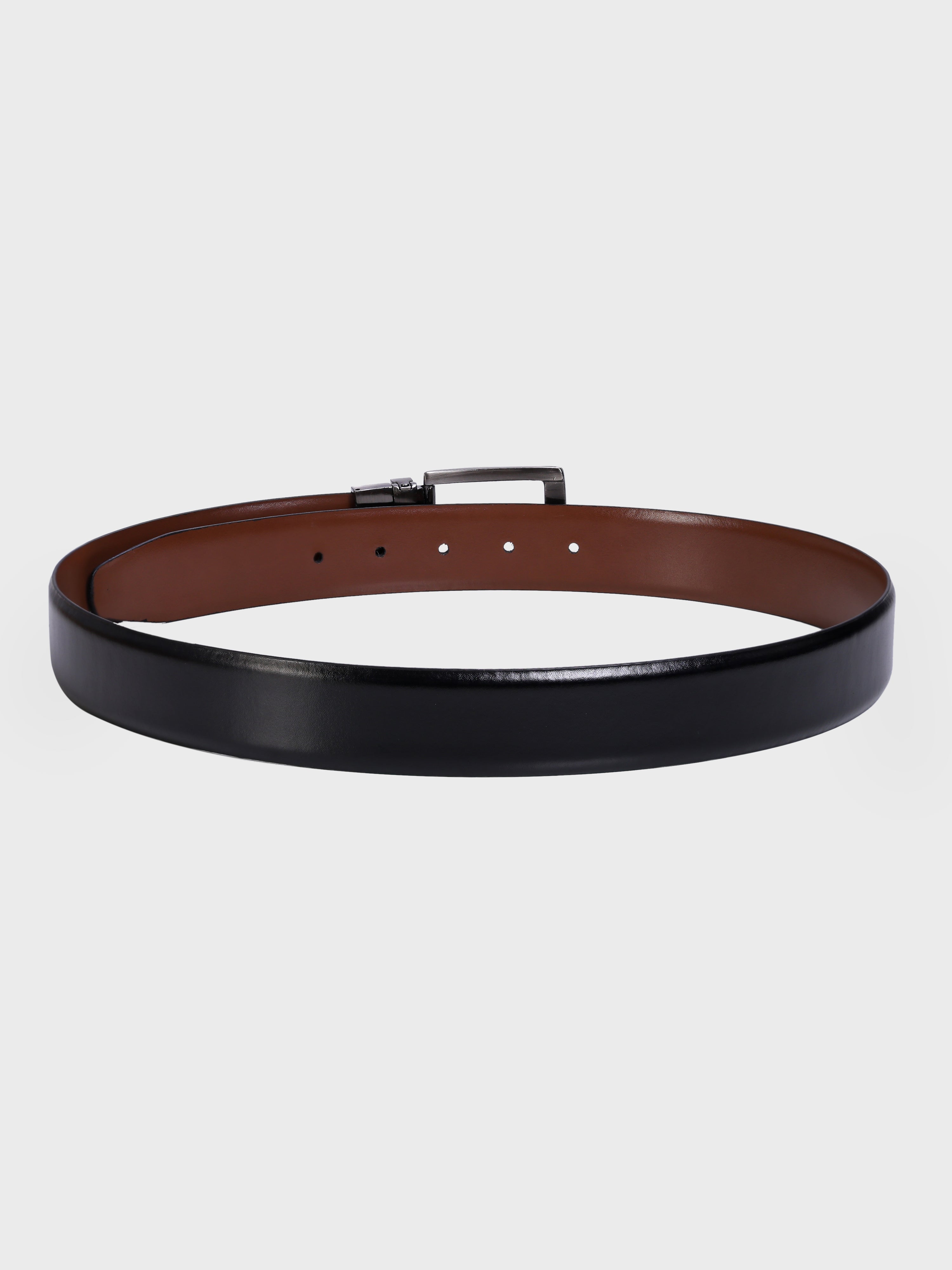 Genuine Leather - Men Formal Reviersible Belt Black / Brown - 35 mm Width