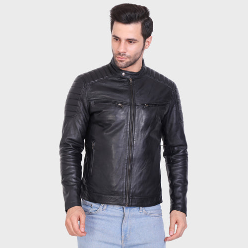 Genuine Leather , Men's Leather Jacket