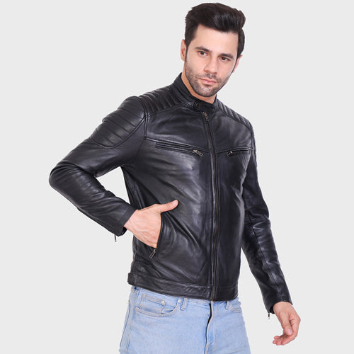 Genuine Leather , Men's Leather Jacket