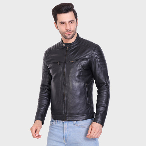 Genuine Leather , Men's Leather Jacket
