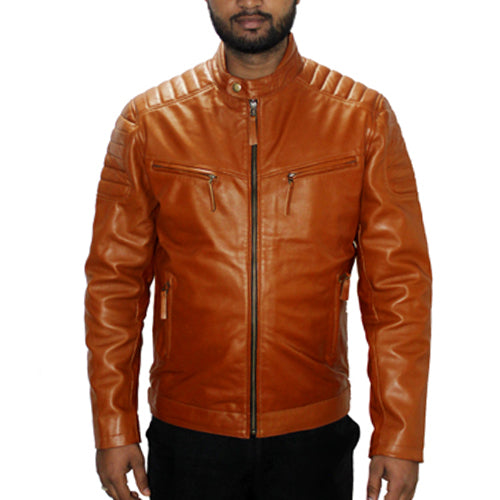 Genuine Leather , Men's Leather Jacket