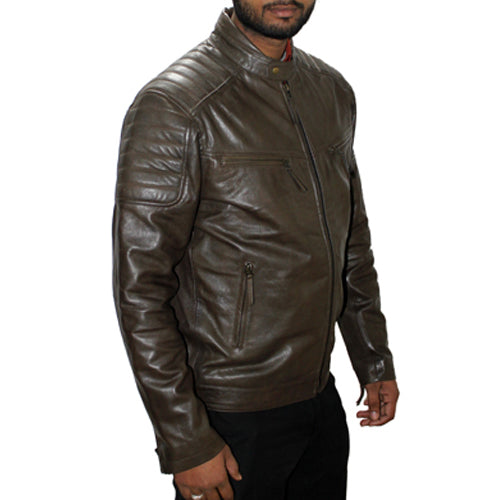 Genuine Leather , Men's Leather Jacket