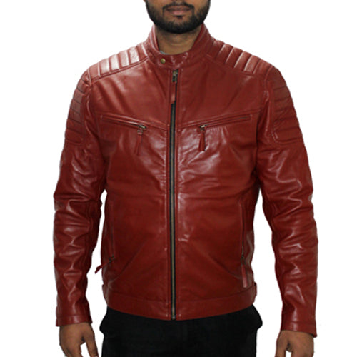 Genuine Leather , Men's Leather Jacket