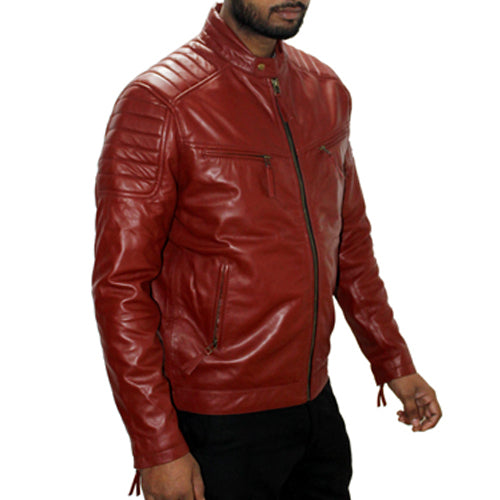 Genuine Leather , Men's Leather Jacket