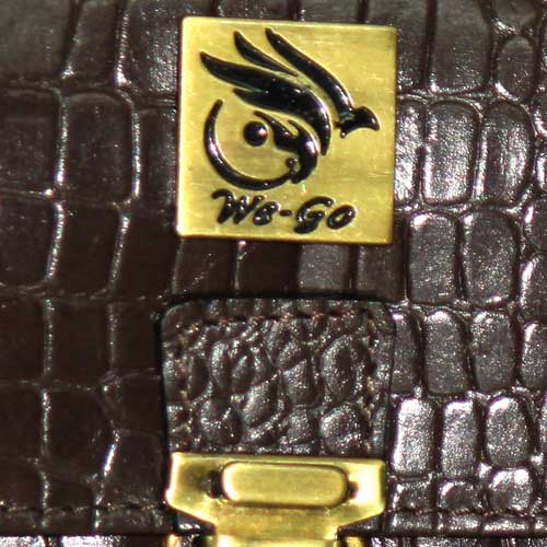 Genuine Leather , Croco Print Travel Pouch Bag , Can Buckle Up To Your Belt , Removable Shoulder Strap , Ideal For Travellers And Motor Bikers