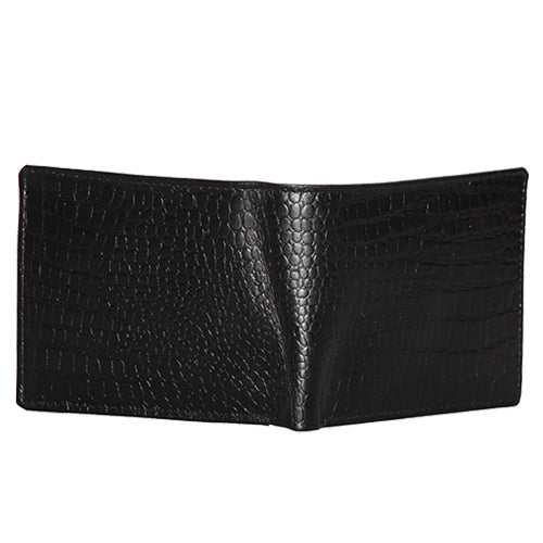 Genuine Leather - Croco Print - Mens Leather Wallet