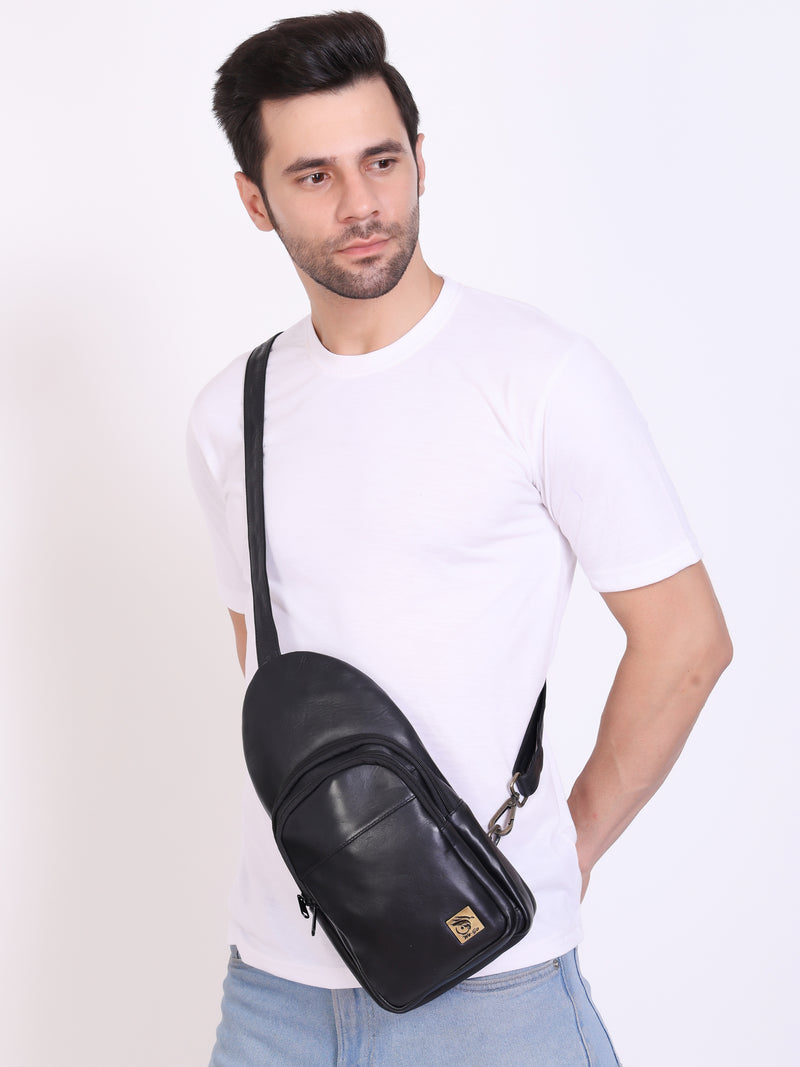 Unisex Genuine Leather ,Soft Luxurious - Travel Shoulder Strap Bag