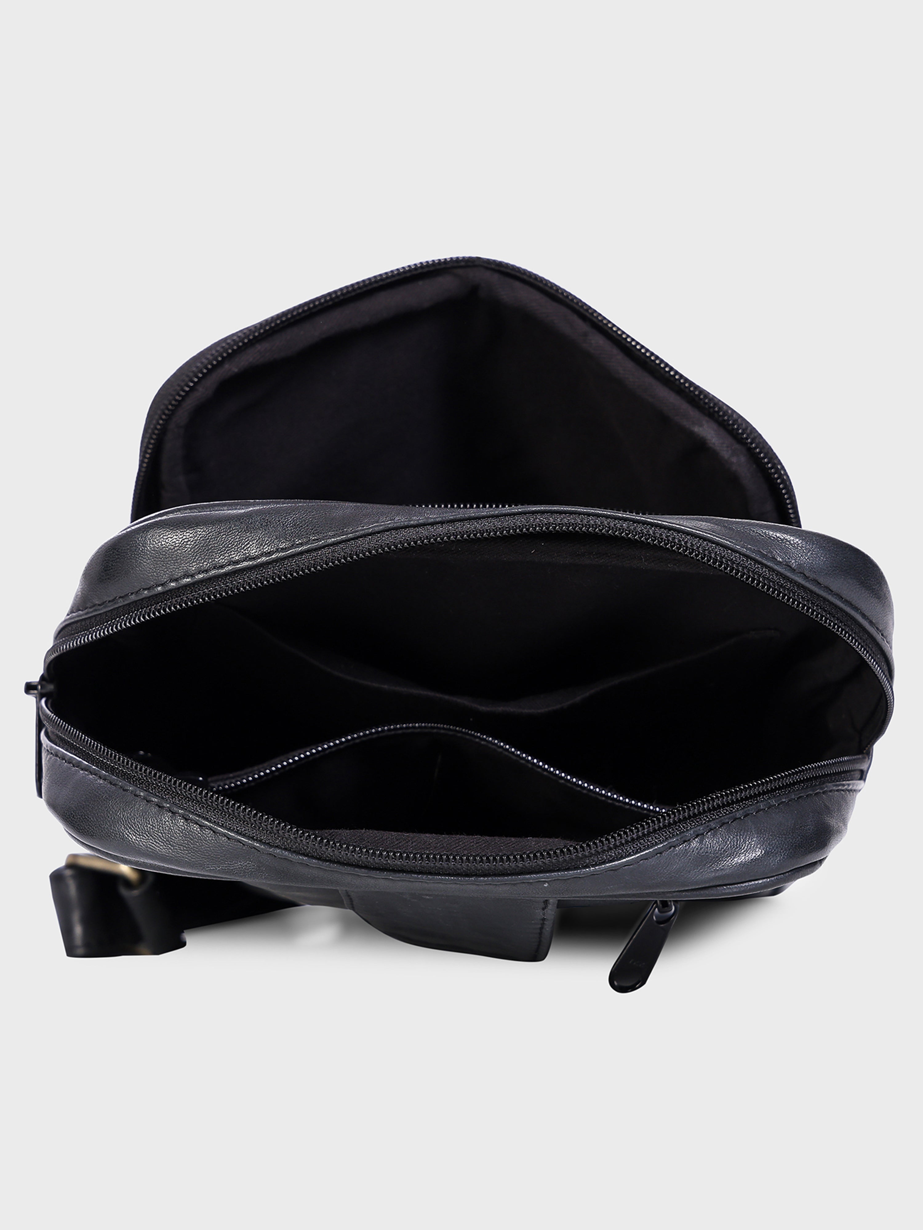 Unisex Genuine Leather ,Soft Luxurious Veg Tanned Two Toned - Travel Shoulder Strap Bag