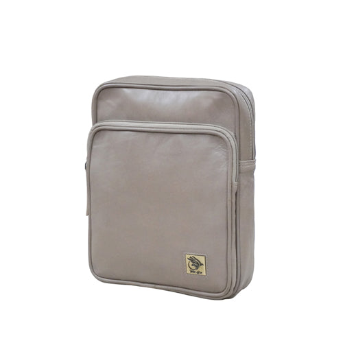 Unisex Genuine Leather ,Soft Luxurious Veg Tanned Two Toned - Travel Shoulder Strap Bag