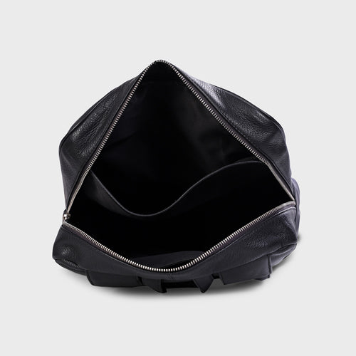 Unisex Genuine Leather Backpack ,Can Accommodate 14 " Laptop ,Have Side Bottle Holder