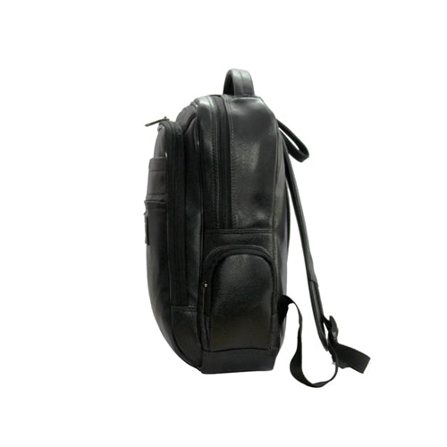 UNISEX GENUINE LEATHER MULTIPURPOSE BACKPACK WITH 14" LAPTOP COMPARTMENT