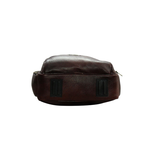 UNISEX GENUINE LEATHER MULTIPURPOSE BACKPACK WITH 14" LAPTOP COMPARTMENT