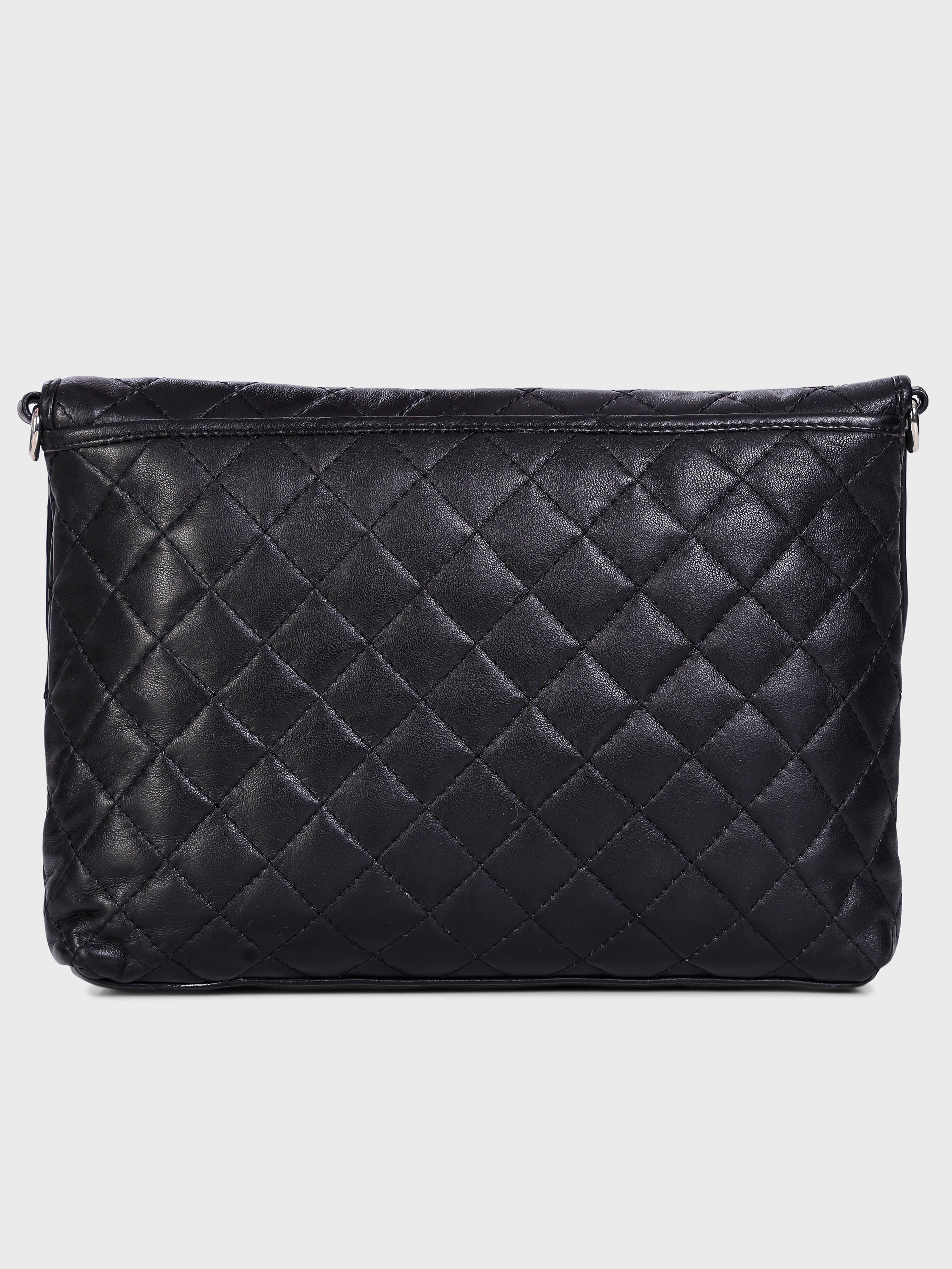 Genuine Leather - Soft , Supple Diamond Quilted Trendy Women Leather Bag