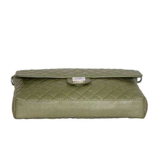 Genuine Leather - soft , supple Diamond Quilted Trendy Women's leather bag