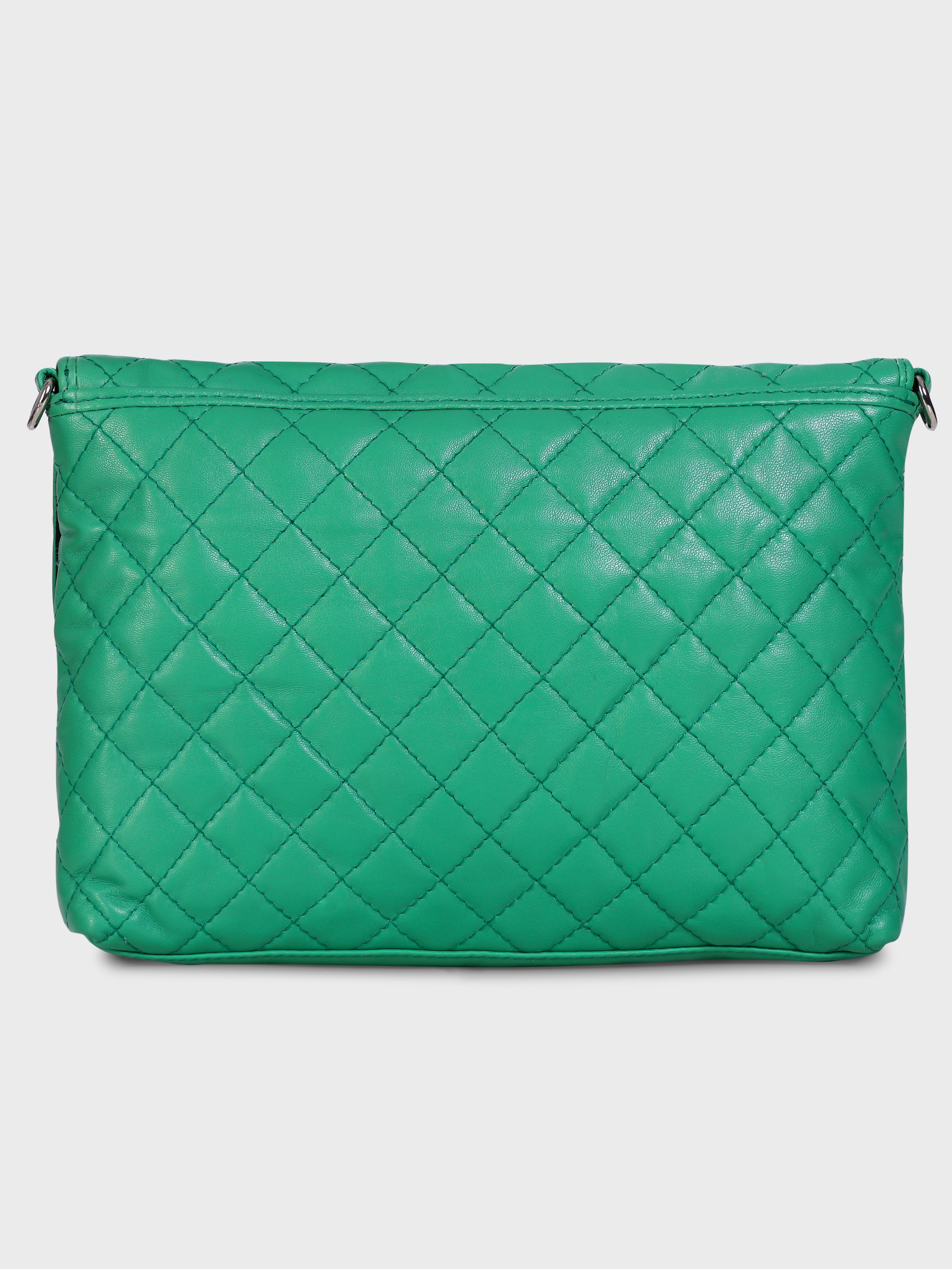 Genuine Leather - Soft , Supple Diamond Quilted Trendy Women Leather Bag