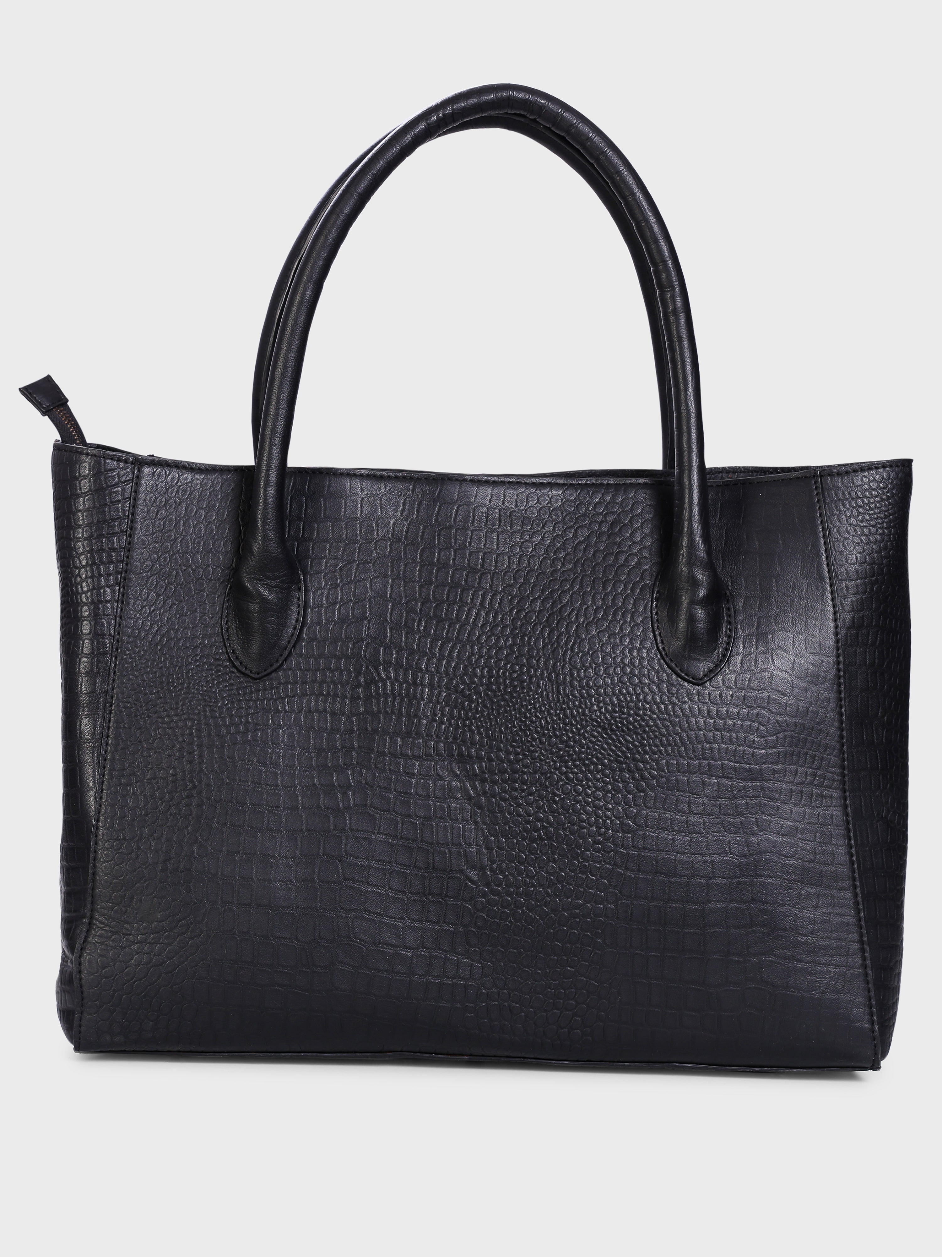 Genuine Leather , Womens Big Tote Bag Croco Embossed Leather