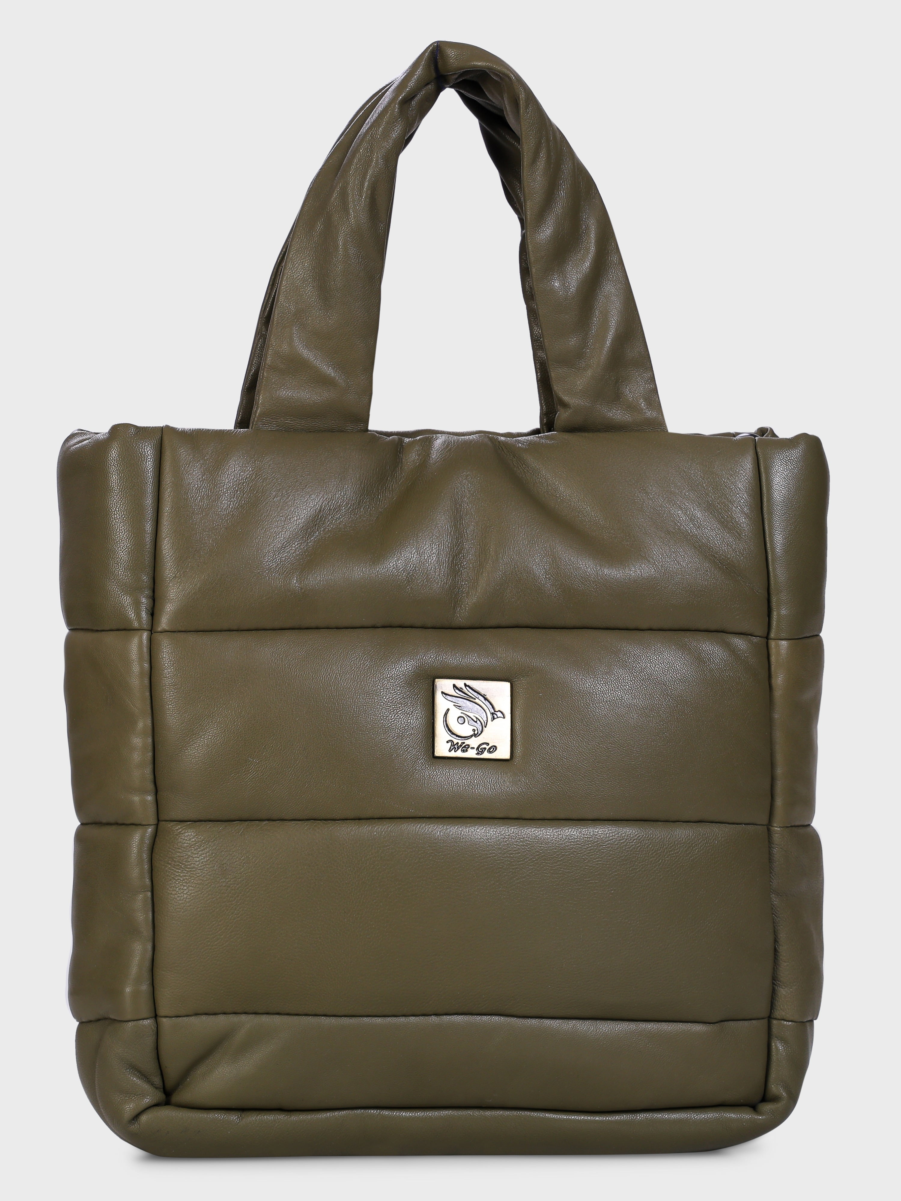 Genuine Leather , Soft Supple , Heavy Polly Quilted Women Leather Bag