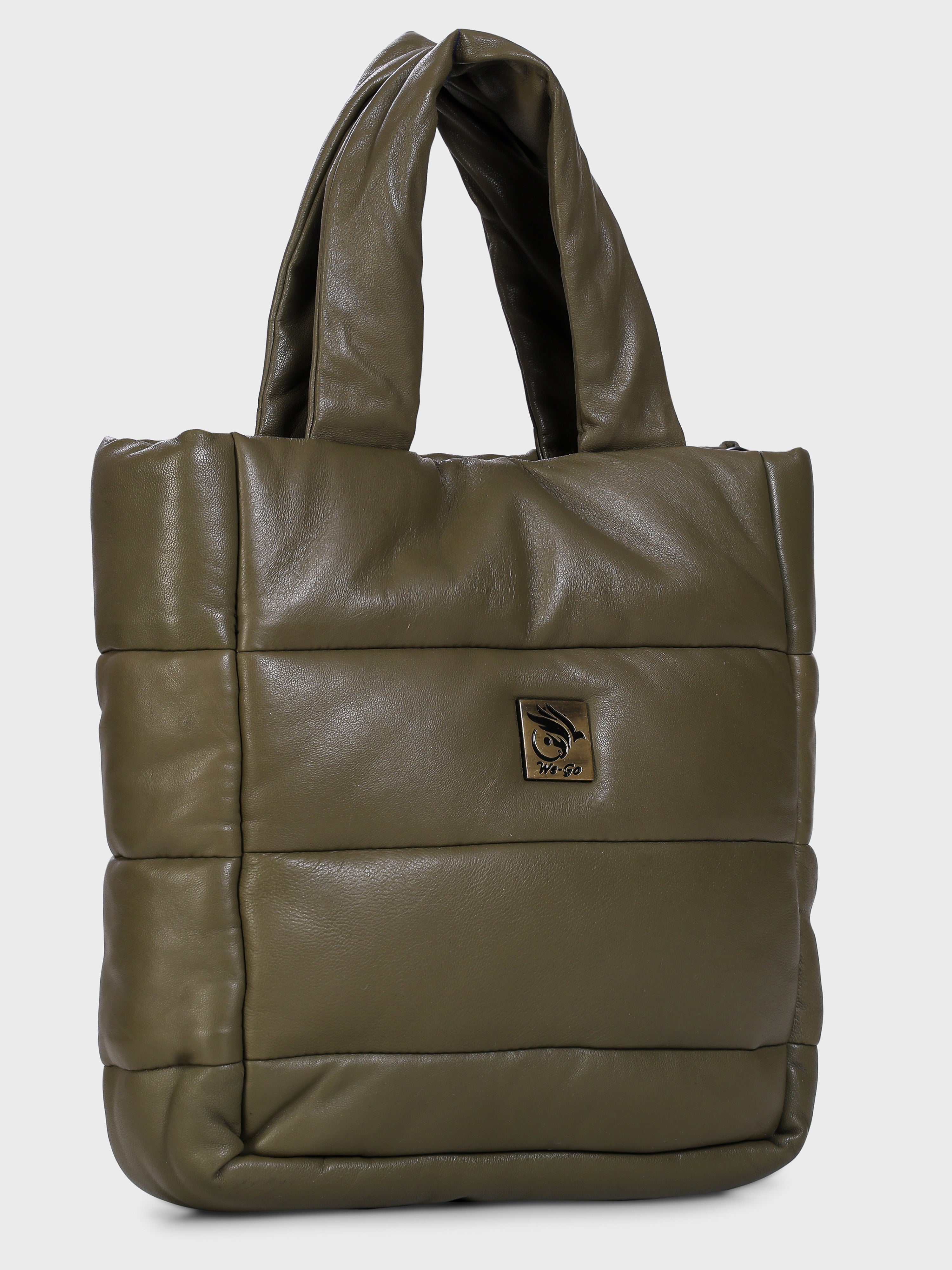 Genuine Leather , Soft Supple , Heavy Polly Quilted Women Leather Bag