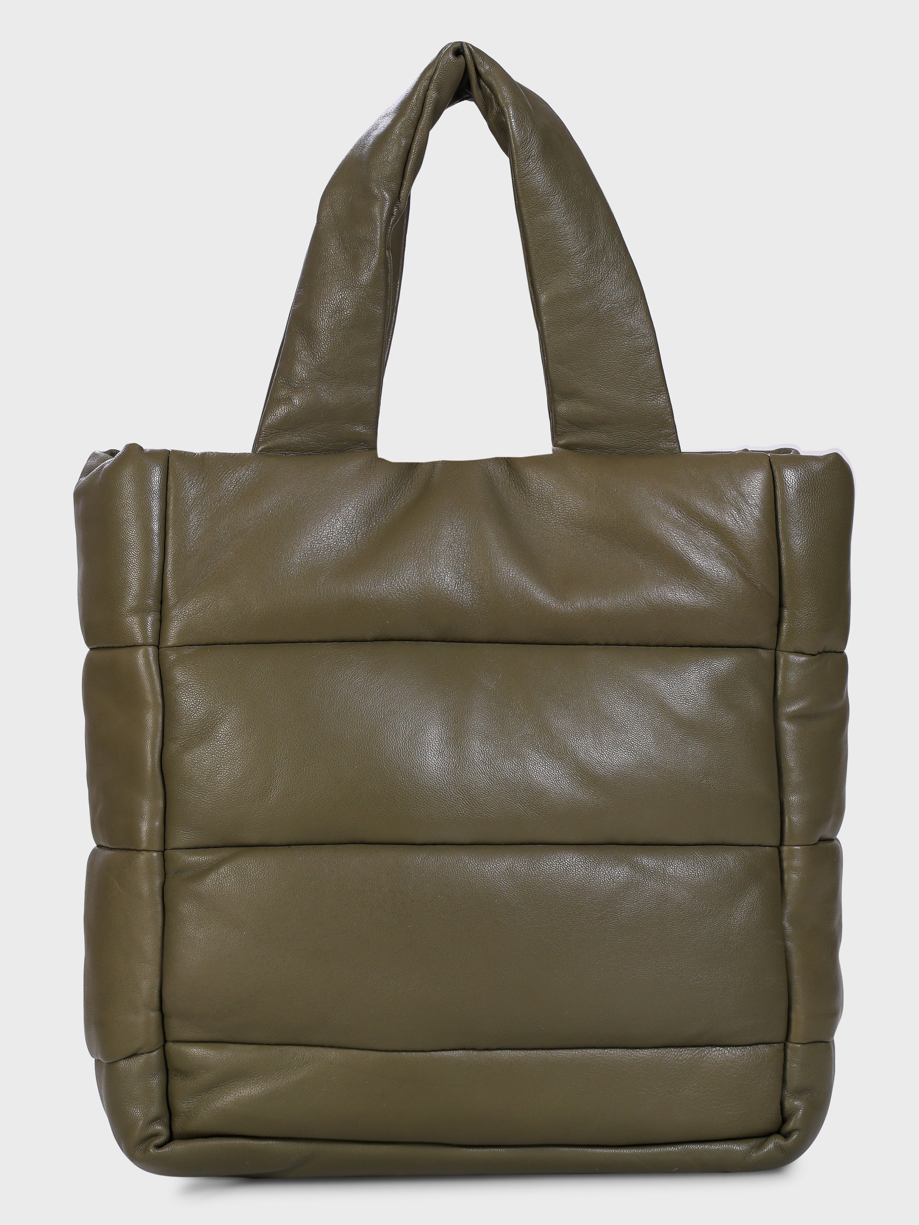 Genuine Leather , Soft Supple , Heavy Polly Quilted Women Leather Bag