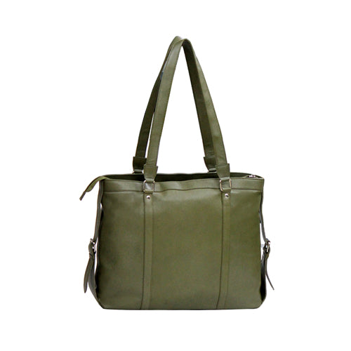 Genuine Leather Women's Tote Bag With 15" Laptop Compartment