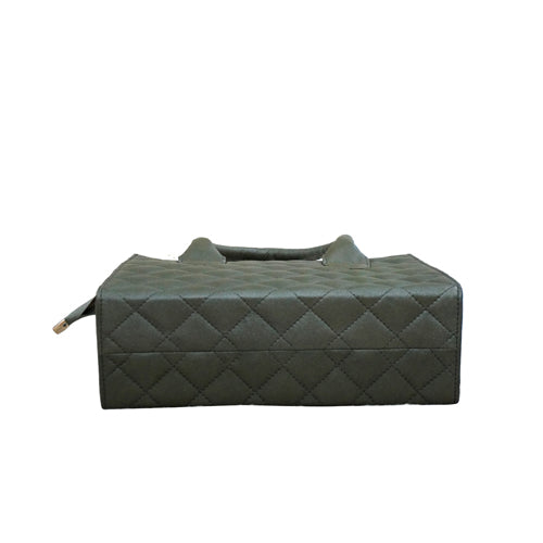 Genuine Leather Quilted Luxurious Women Bag Black