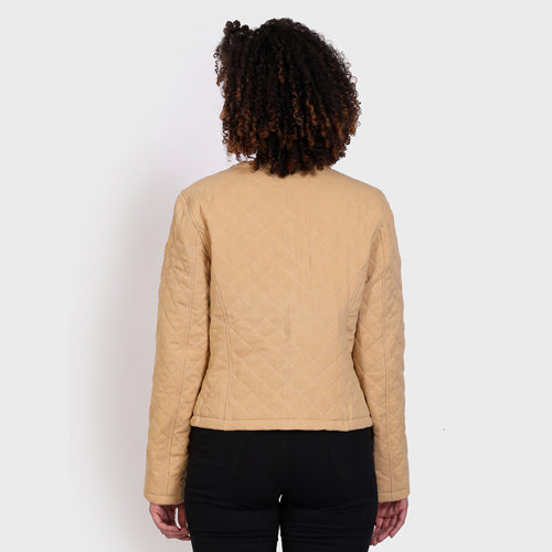 Cotton Twill Quilted Luxurious Women Jacket