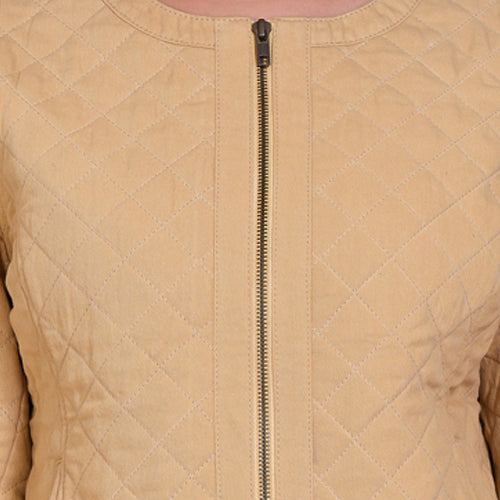Cotton Twill Quilted Luxurious Women Jacket
