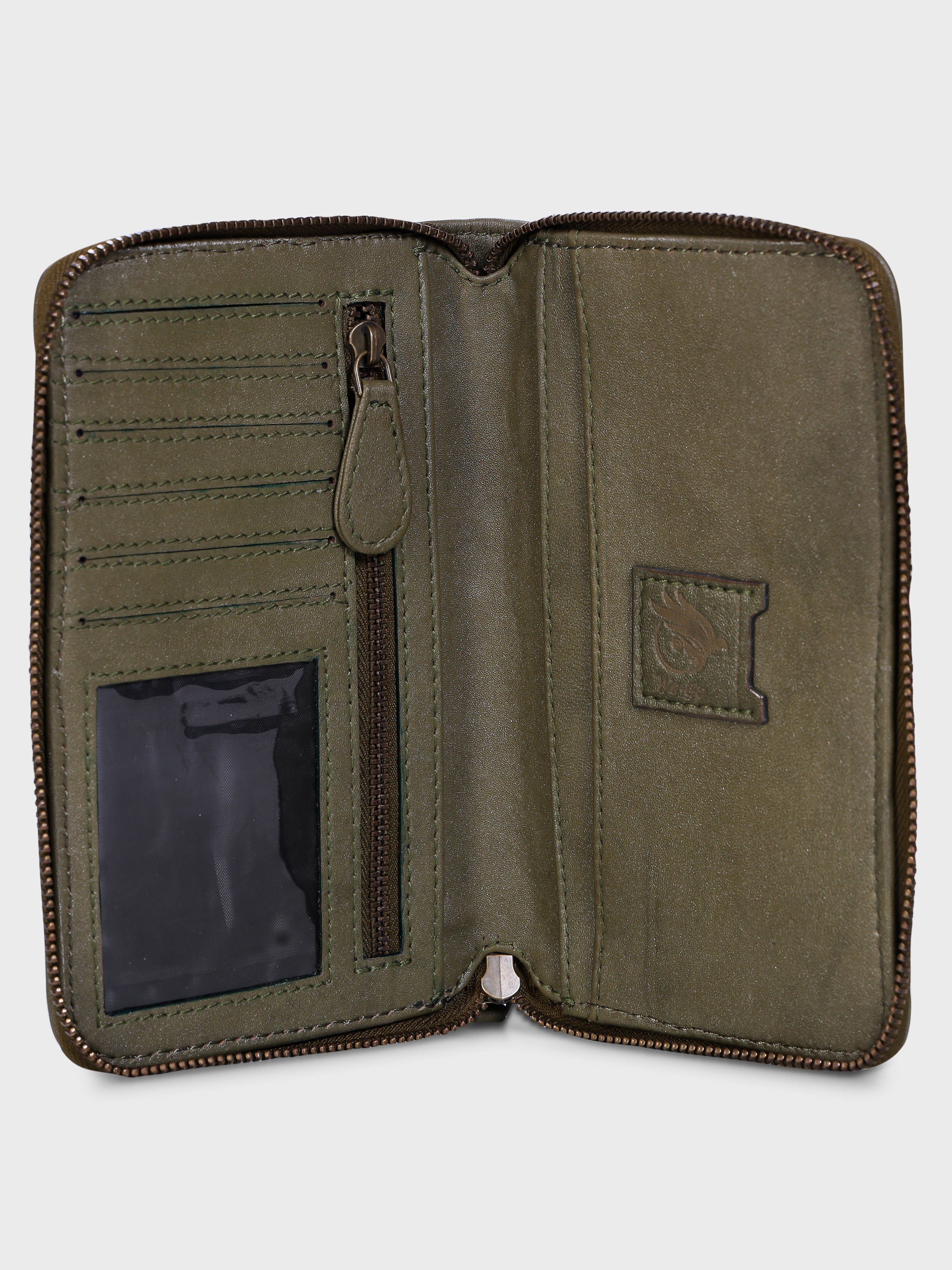 Genuine Leather , Diamond Quilted Leather Women Wallet