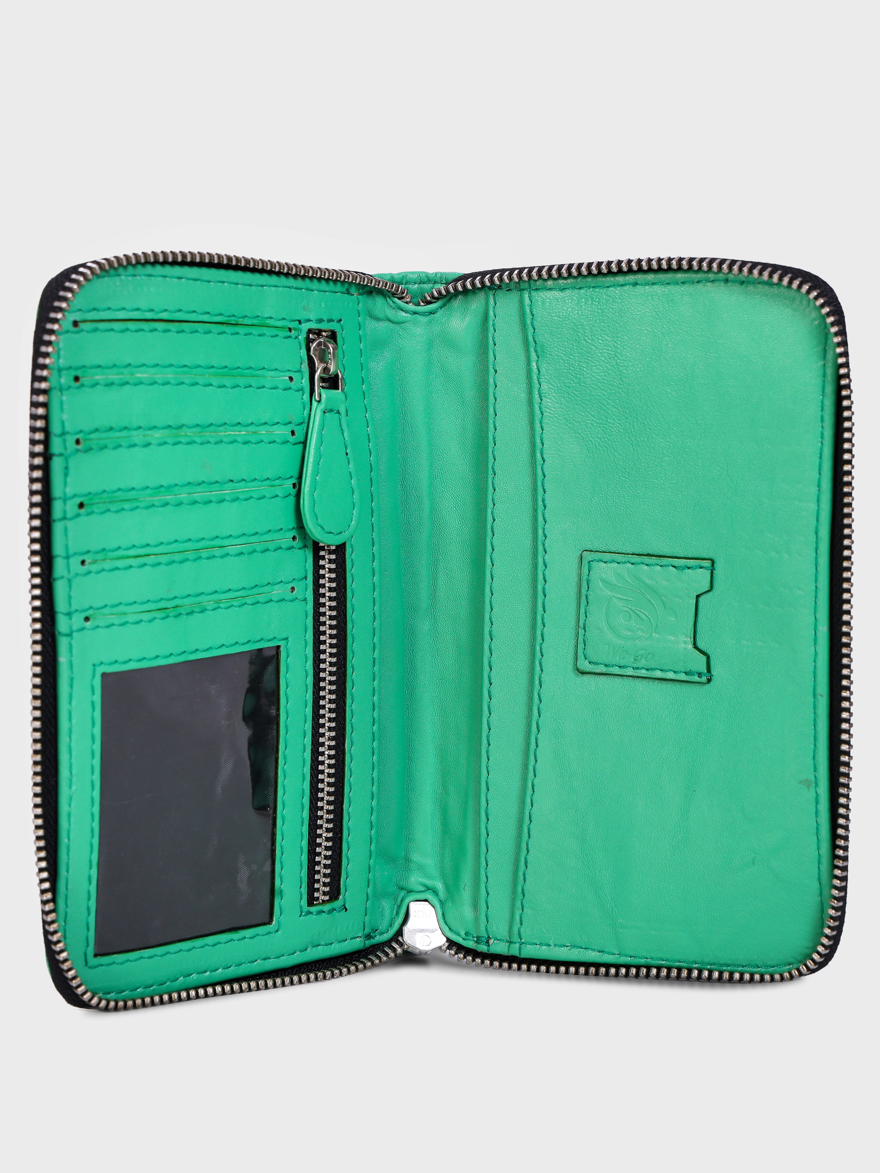 Genuine Leather , Diamond Quilted Leather Women Wallet