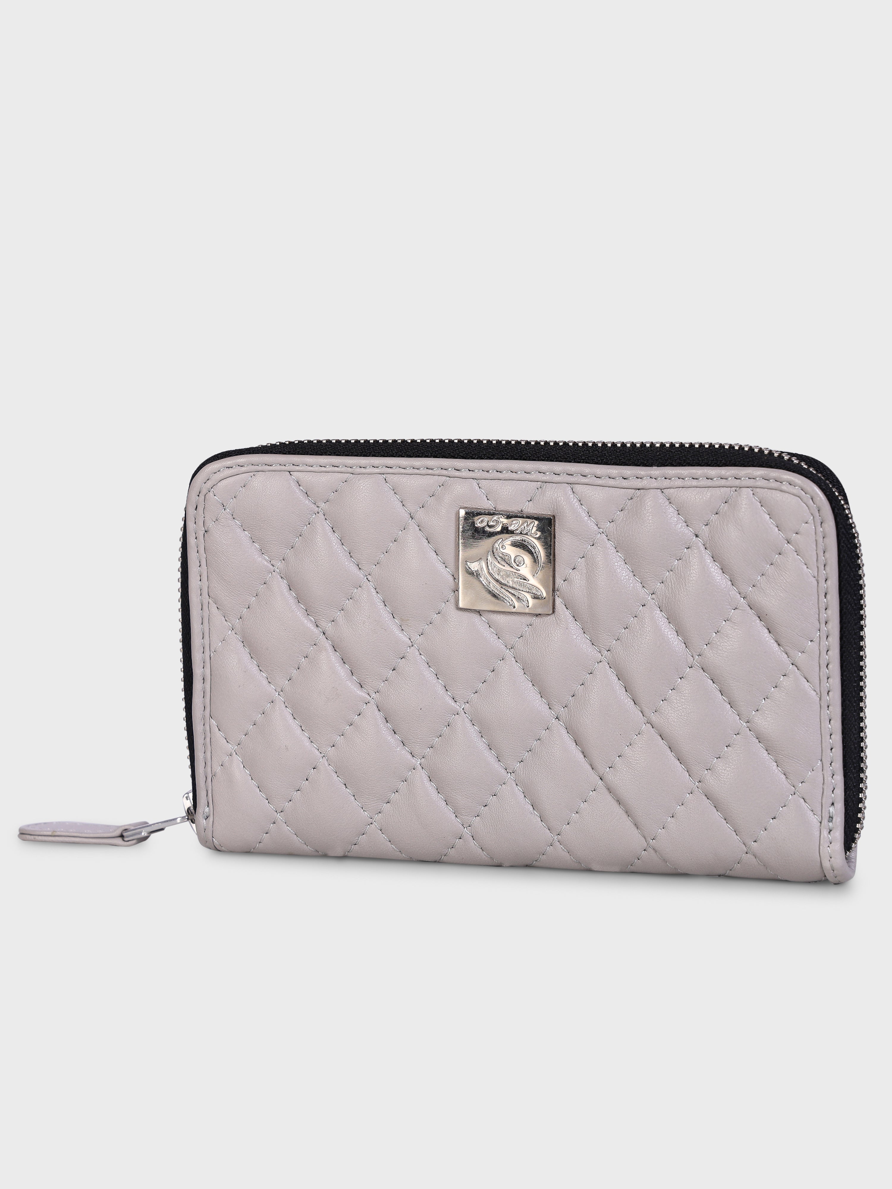 Genuine Leather , Diamond Quilted Leather Women Wallet