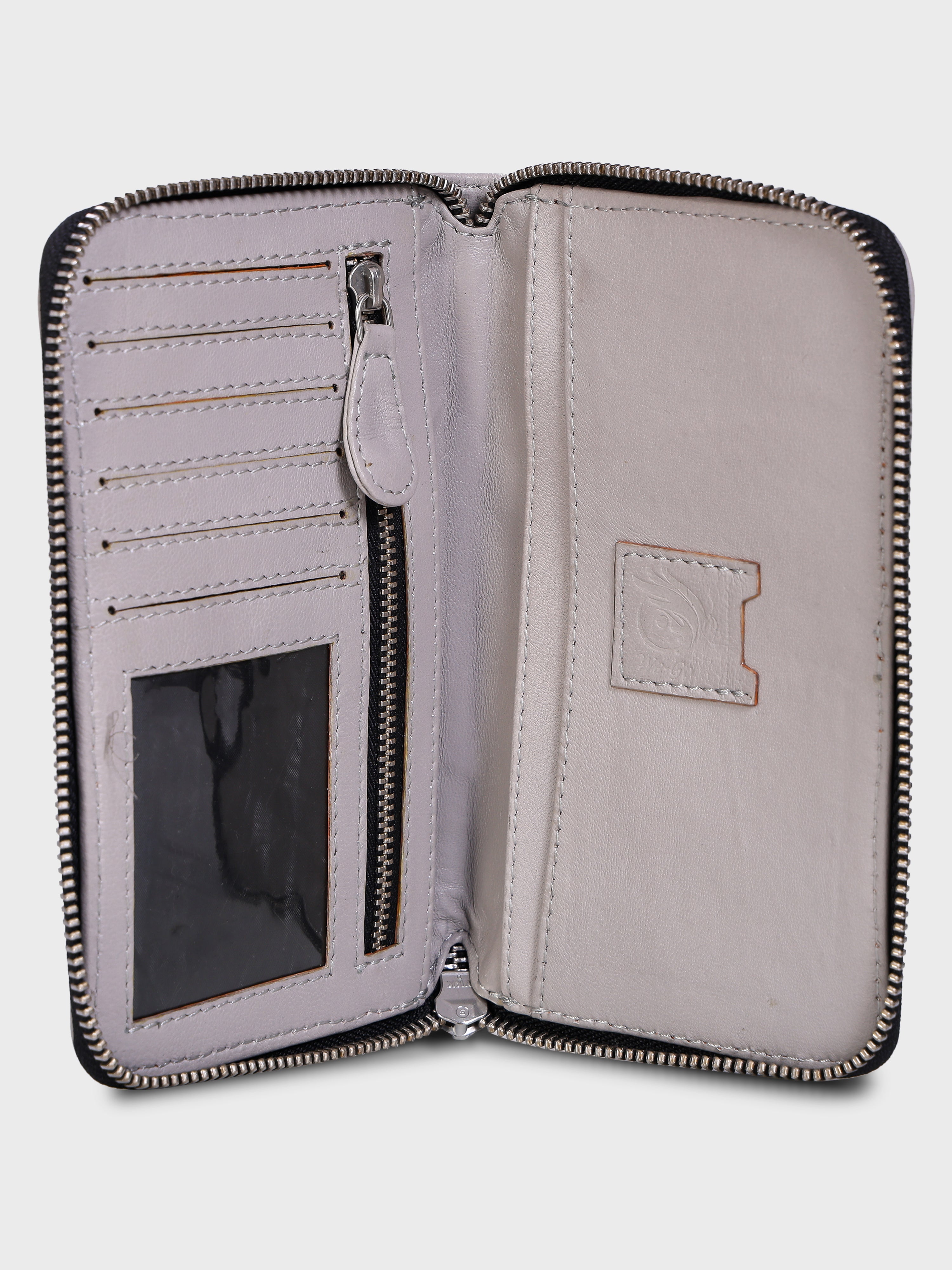 Genuine Leather , Diamond Quilted Leather Women Wallet